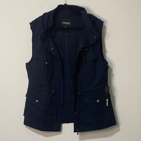 Mix Matchy Jackets & Blazers - Women’s Drawstring Lightweight Loose Fit Sleeveless Safari Vest Utility Jacket